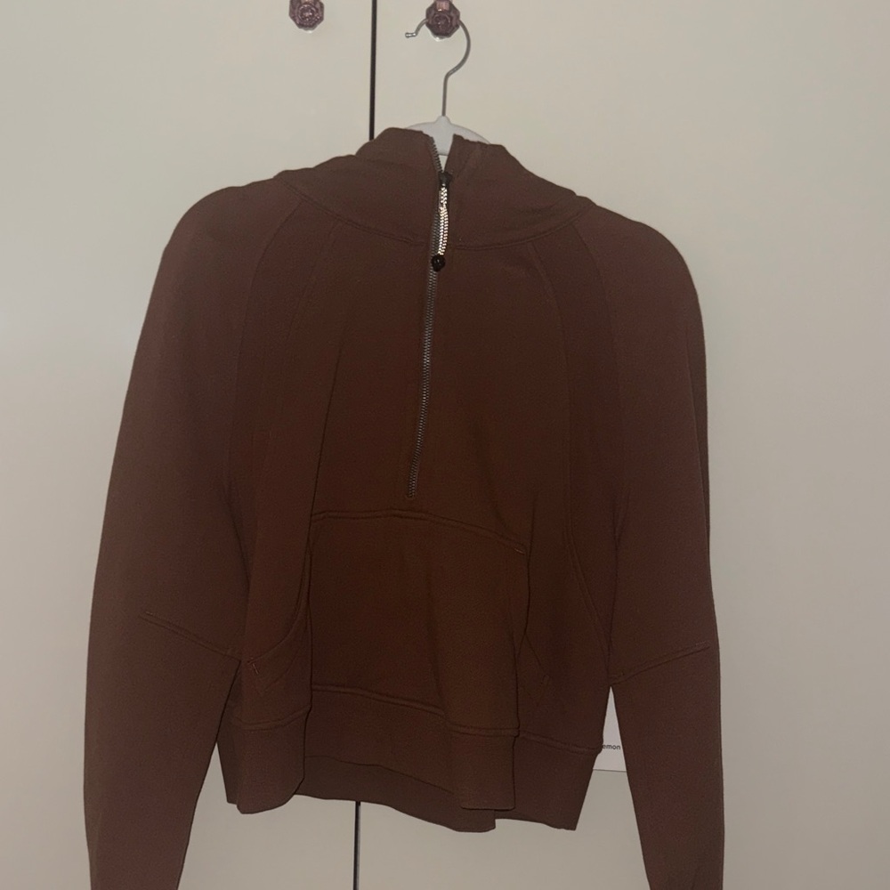 RARE Lululemon Roasted Brown Scuba with Hood
